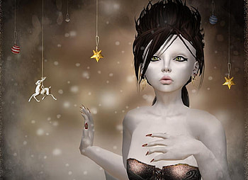 It's the most wonderful time of the year, abstract, 3d, christmas, decor, girl, nice HD wallpaper