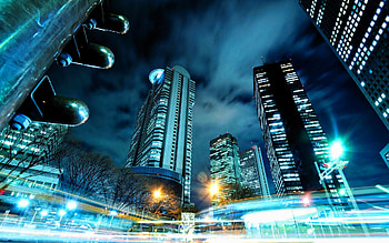 Tokyo, traffic lights, nightscapes, japanese cities, Asia, Japan, skyscrapers, modern cities HD wallpaper