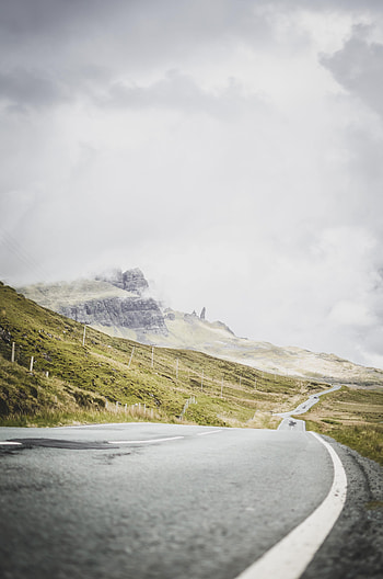 Nature, Sky, Rocks, Road, Markup HD phone wallpaper