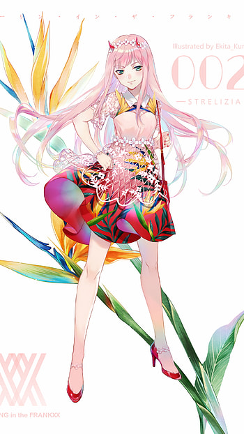 Zero Two Elegance: Darling in the FranXX Anime , Zero Two (Darling in the FranXX), Anime, Darling in the FranXX HD phone wallpaper