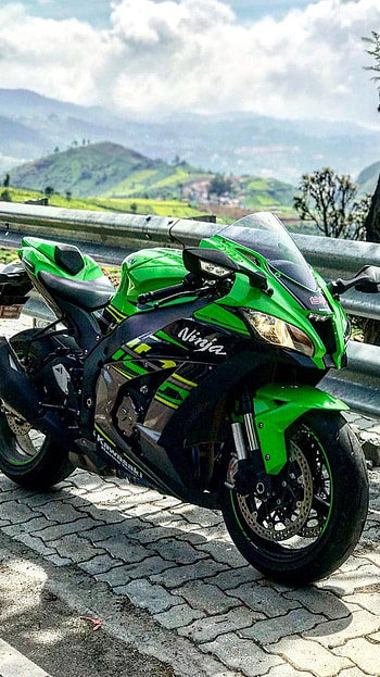 Ninja Bike, Kawasaki, Green Bike, Sports Bike HD phone wallpaper