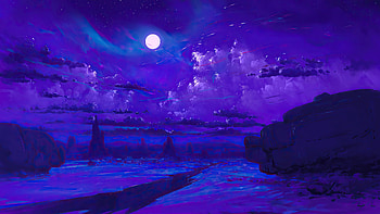 Night Lights, artist, artwork, digital-art, deviantart HD wallpaper