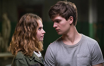 Lily James with Ansel Elgort in Baby Driver HD wallpaper