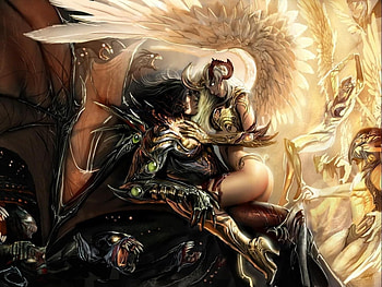 Fantasy, Angels HD wallpaper
