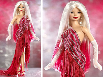Barbie, glamour, doll, diva, red HD wallpaper
