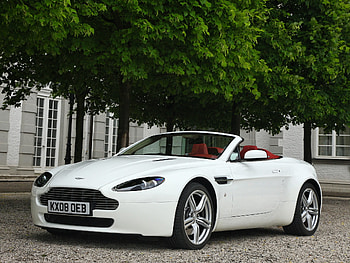 Aston Martin, Cars, Front View, Style, Cabriolet, 2008, V8, Vantage HD wallpaper