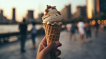 Ice Cream Delight - AI-Created, AI Art, food, ice cream HD wallpaper