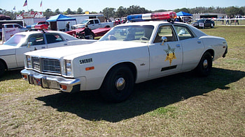 1978 Dodge Monaco Police Car, Mopar, White, Light Bar, Hazzard County HD wallpaper