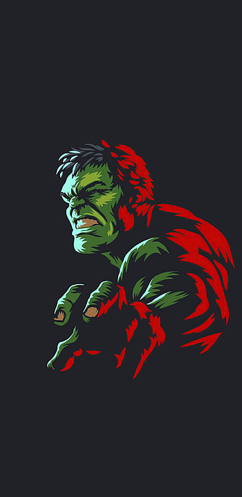 Hulk, Minimal art, Marvel hero, Samsung Galaxy HD phone wallpaper