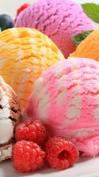 Ice cream for Android, Tasty background, Yummy treats, Refreshing dessert HD phone wallpaper