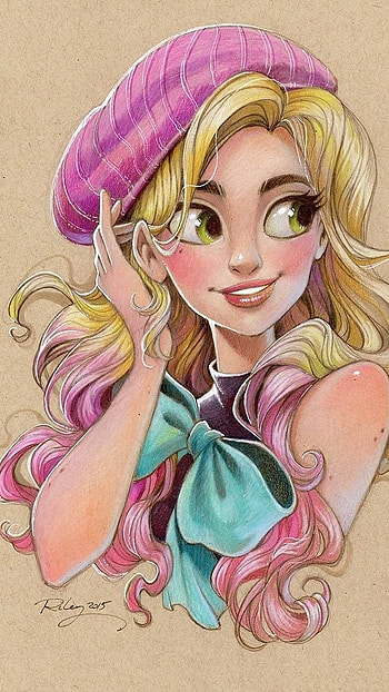 Cute For Girls, Girl Illustration, cartoon HD phone wallpaper