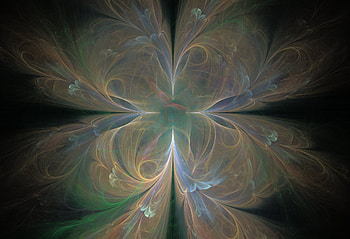 Fractal, multicolours, butterfly, fractals HD wallpaper