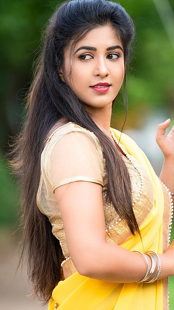 Apoorva, kannada model, saree lover HD phone wallpaper