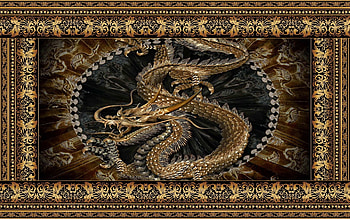 the golden dragon, dragon, art, eagles, movie HD wallpaper