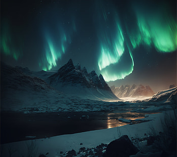 Northern lights HD wallpaper