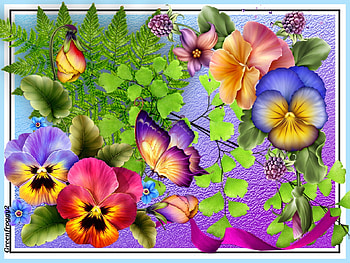 PRETTY PANSIES, ART, FLOWERS, , ABSTRACT HD wallpaper