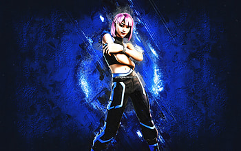 Fortnite Harmonizer Skin, Fortnite, main characters, blue stone background, Harmonizer, Fortnite skins, Harmonizer Skin, Harmonizer Fortnite, Fortnite characters HD wallpaper