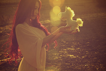 buttercup_unicorn_love, lady, model, unicorn, stuff, female HD wallpaper