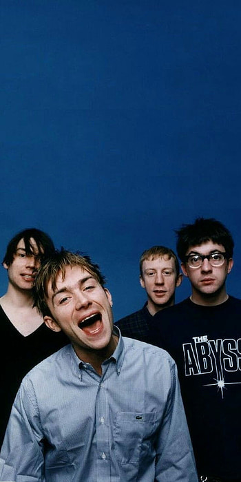 Blur band, Rock, DamonAlbarn, DaveRowntree, Blue, GrahamCoxon, Britpop, AlexJames HD phone wallpaper