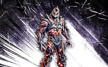 Ruin, grunge art, Fortnite Battle Royale, Fortnite characters, Ruin Skin, violet abstract rays, Fortnite, Ruin Fortnite HD wallpaper