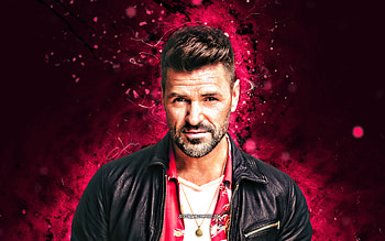 Marc Dupre, , purple neon lights, canadian singer, music stars, canadian celebrity, superstars, Marc Dupre HD wallpaper