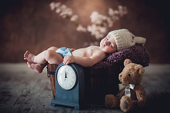 Sleeeeep, teddy bear, boy, slep, kid HD wallpaper