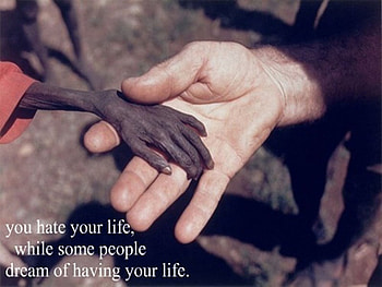 be glad with your life, rich, poor, life, hungry of world HD wallpaper