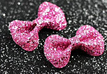 Pinkies, pink, black, glitter, bow HD wallpaper