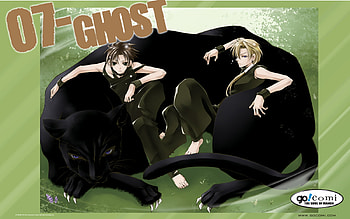 Teito and Hakuren's Kitty, 07-ghost, kitty, anime, panther, teito, hakuren HD wallpaper