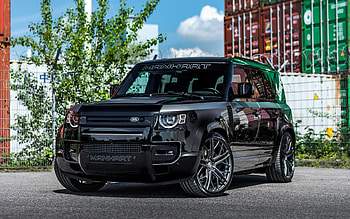 Manhart Defender DP500, front view, Land Rover Defender 110, exterior, tuning Land Rover Defender, British cars, Land Rover HD wallpaper
