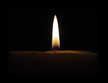 Dark, Flame, Candle, Wax HD wallpaper