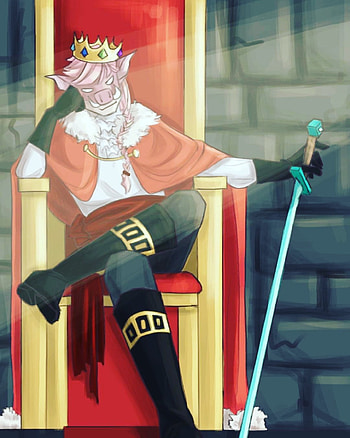 Technoblade, knee, art HD phone wallpaper