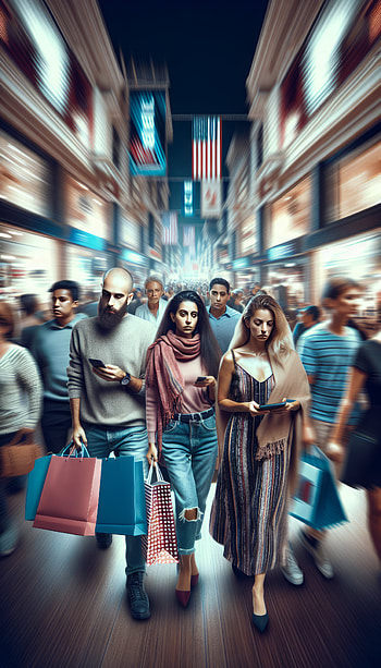 Black Friday Shopping Frenzy, urban, crowd HD phone wallpaper