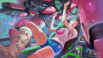 Dva Overwatch Fixing Her Ride , dva-overwatch, overwatch-2, overwatch, games, artstation HD wallpaper