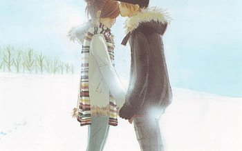 Kiss, girl, anime, boy, love HD wallpaper