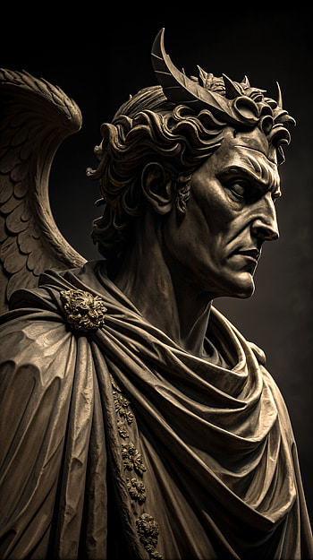 Evil Majesty: Striking for Bold Souls, statue, angel, sculpture, mythology HD phone wallpaper