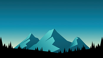 Mountains Minimal , mountains, minimalism, minimalist, artist, artwork, digital-art, nature HD wallpaper