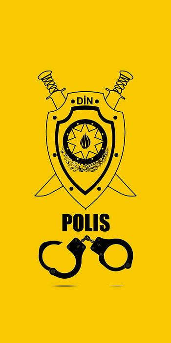 polis din, Azerbaijan, art, android, design, yellow HD phone wallpaper