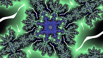 Fractal Art for your - Electrified Lime Corals, green, CGI, pattern, psychedelic, trippy, Abstract, fractal, abstract green HD wallpaper