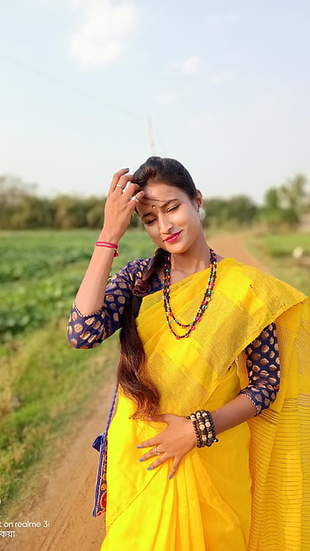 Keya Panja, model, public figure, saree HD phone wallpaper