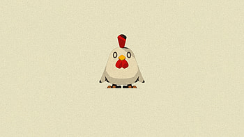 Chicken Minimal , chicken, minimalism, minimalist, artist, artwork, digital-art, artstation HD wallpaper