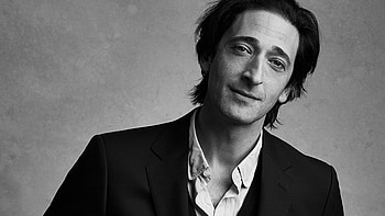 Adrien Brody, Black and white , Michelle Sellers HD wallpaper
