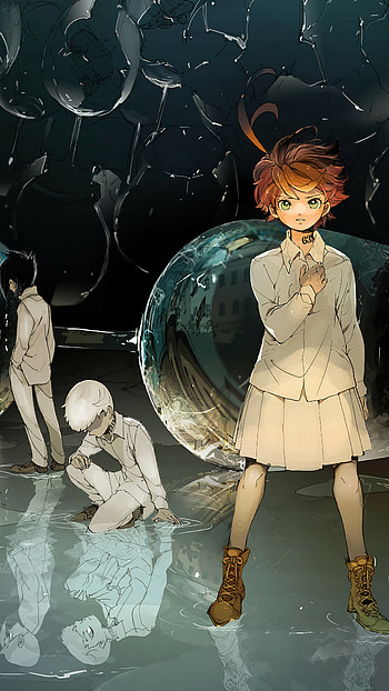 Emma The Promised Neverland , resolution, Suspenseful plot, Strong-willed characters HD phone wallpaper