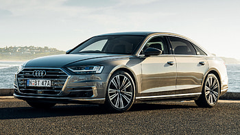 Audi A8 L, , Background , 2018 model HD wallpaper