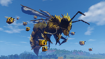Minecraft, Bees HD wallpaper