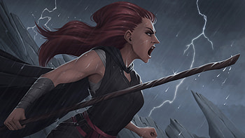 Beneath The Storm , warrior, artist, artwork, digital-art, artstation HD wallpaper