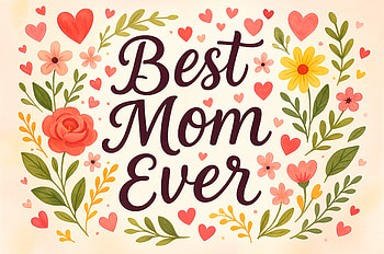 Best Mom Ever Ultra – Celebrate Mom with Love and Flowers, Mother's Day, love, flower, heart HD wallpaper