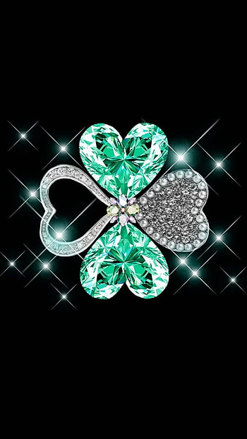Clover Hearts, jewelry, clover, artistic, heart HD phone wallpaper