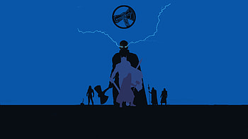 Thor, God of Thunder, minimal, silhouette art HD wallpaper