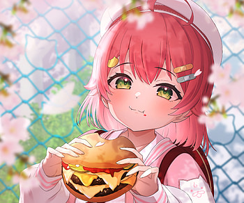 Sakura Miko, hololive, Sakura Miko, Anime, Virtual Youtuber HD wallpaper